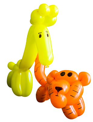 Sculptures ballons, tigre
